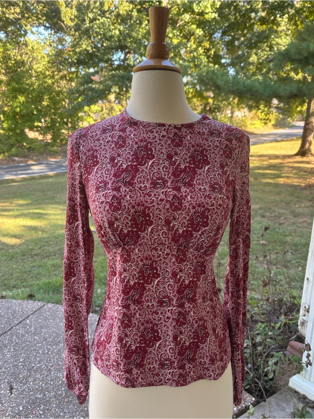 Boden Empire-Waist Long-Sleeve Top